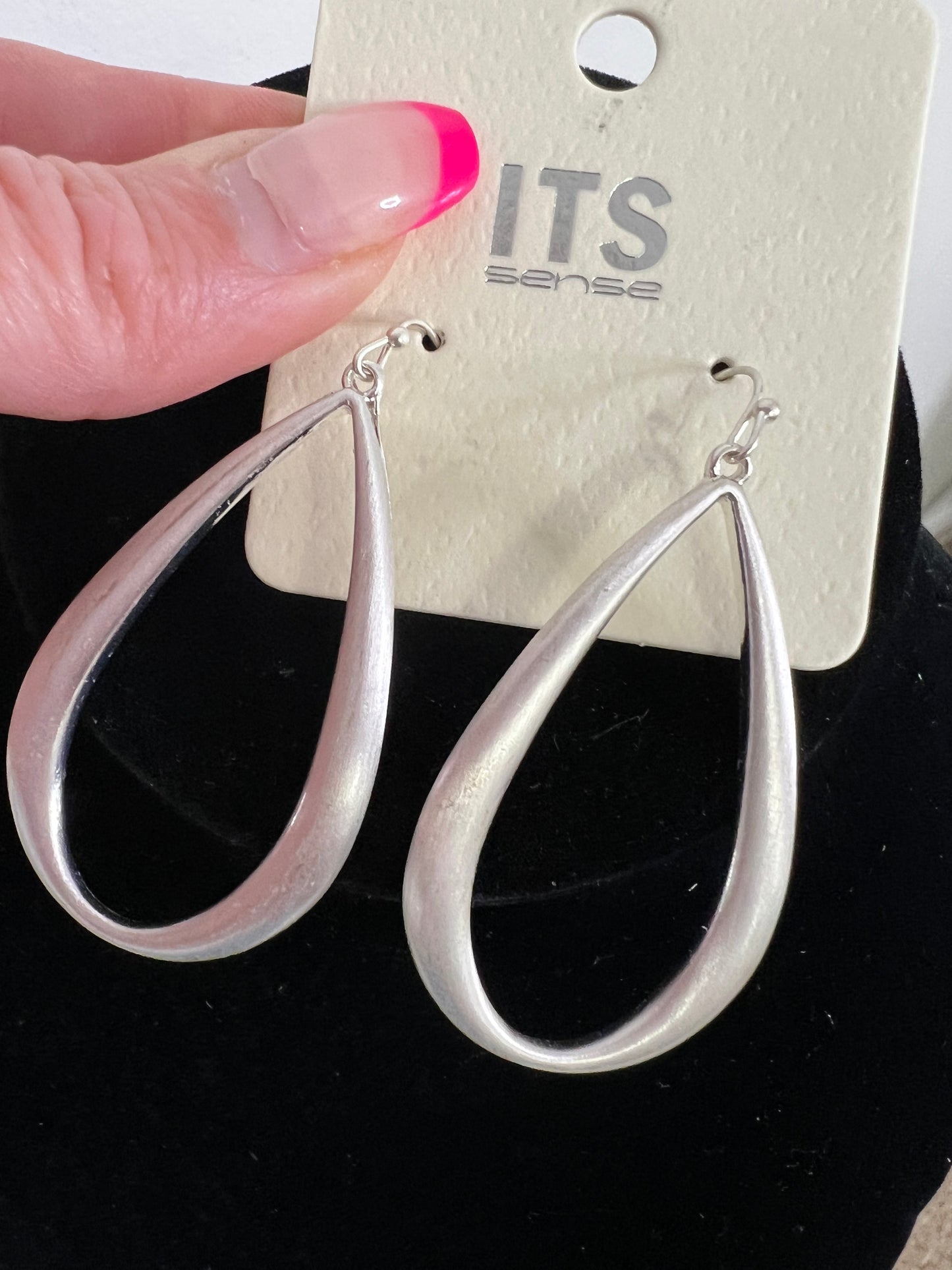 Teardrop Fish Hook Earrings