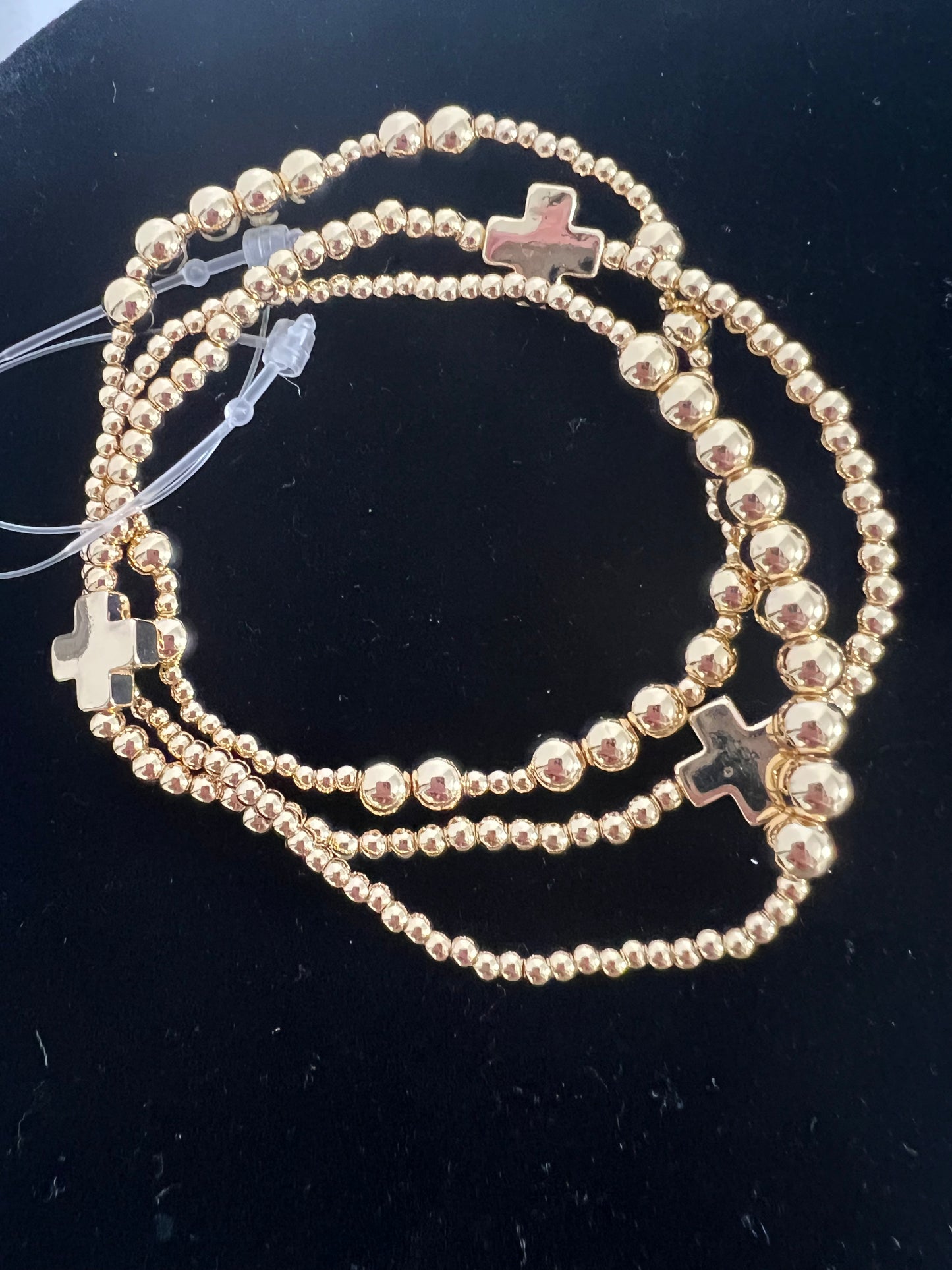 Multi Stretch Cross Bracelet Set