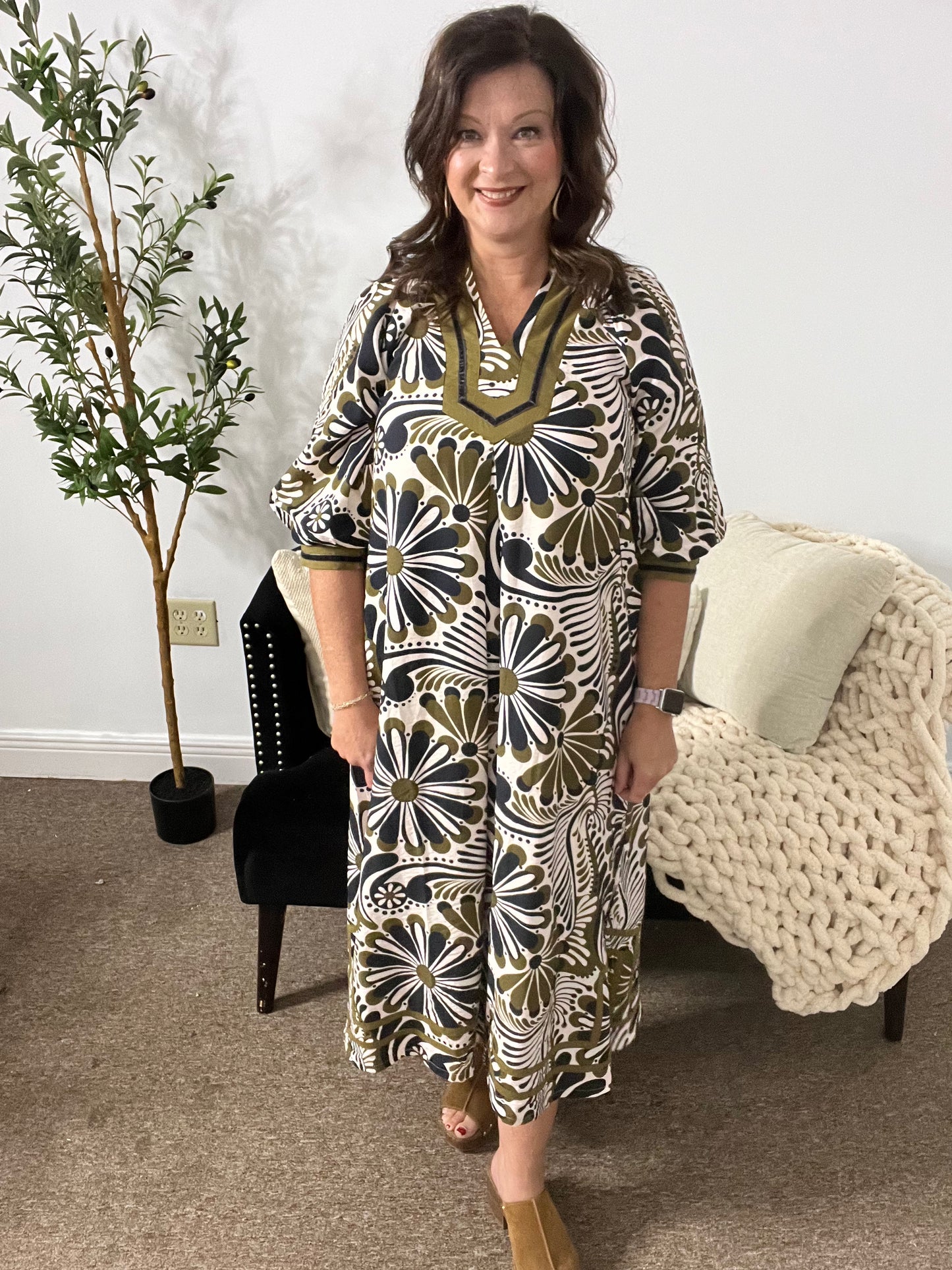 Savannah Grove Midi Dress