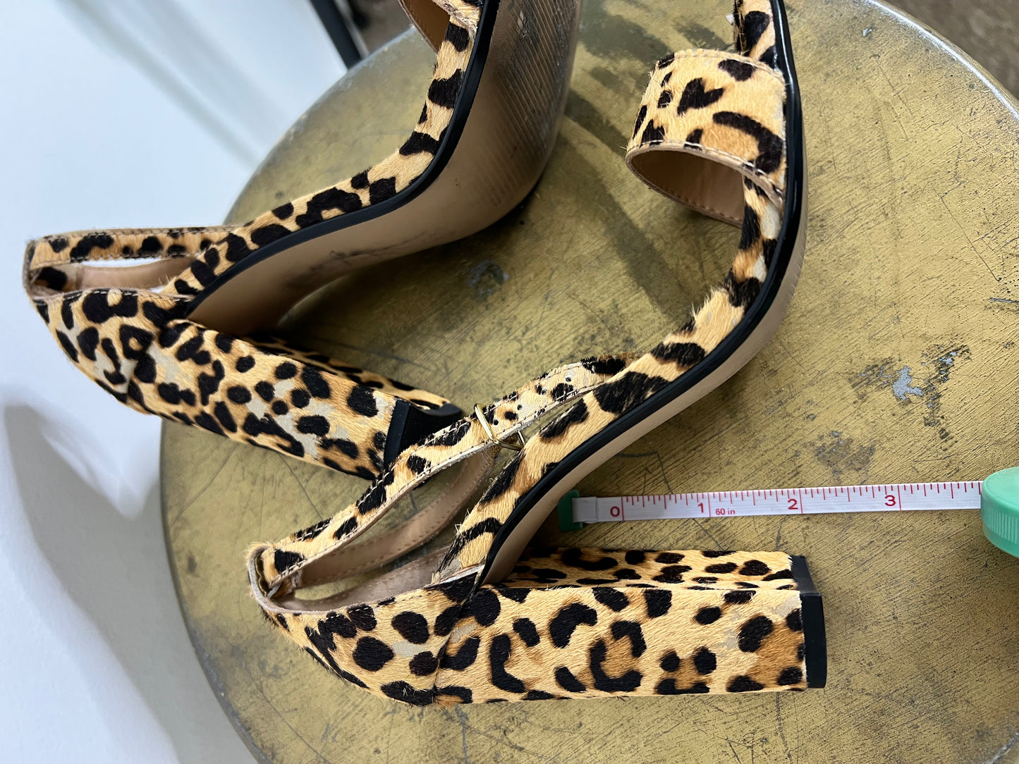 Steve Madden Leopard Print Block Heels Size 7
