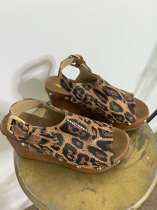 Animal Print Wedges-Size 7