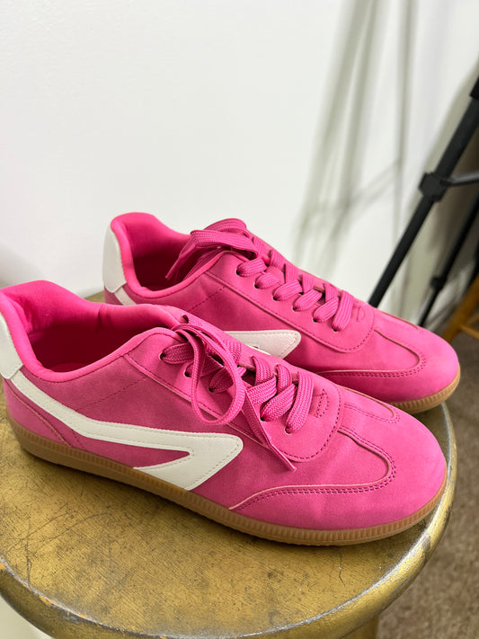 Pink Sneakers-Size 7