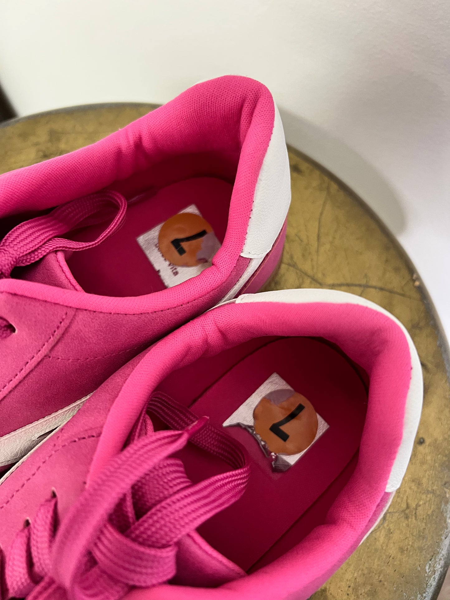 Pink Sneakers-Size 7