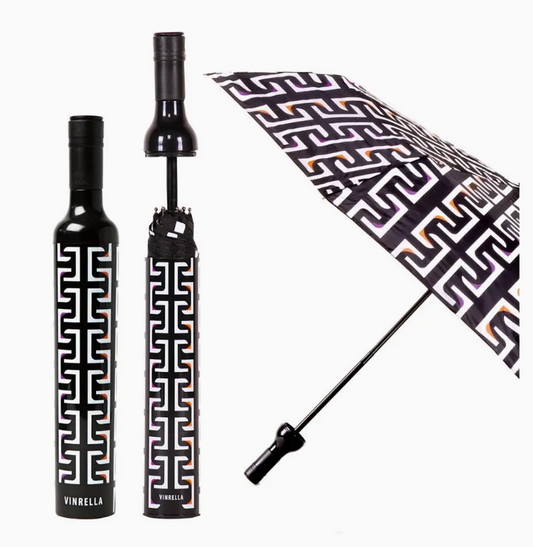 Geometric Black Bottle Umbrella
