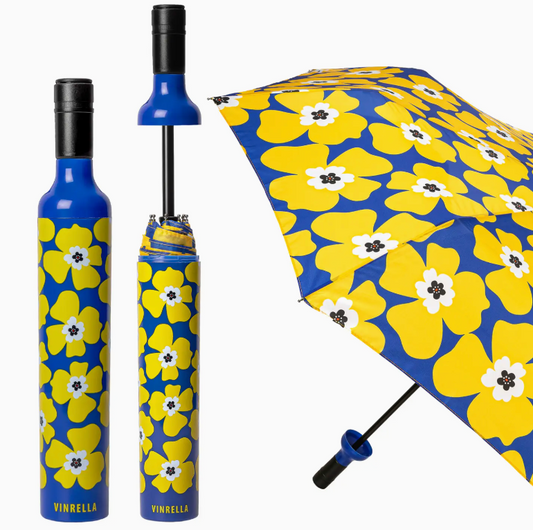 Nikki on Blue Bottle Umbrella