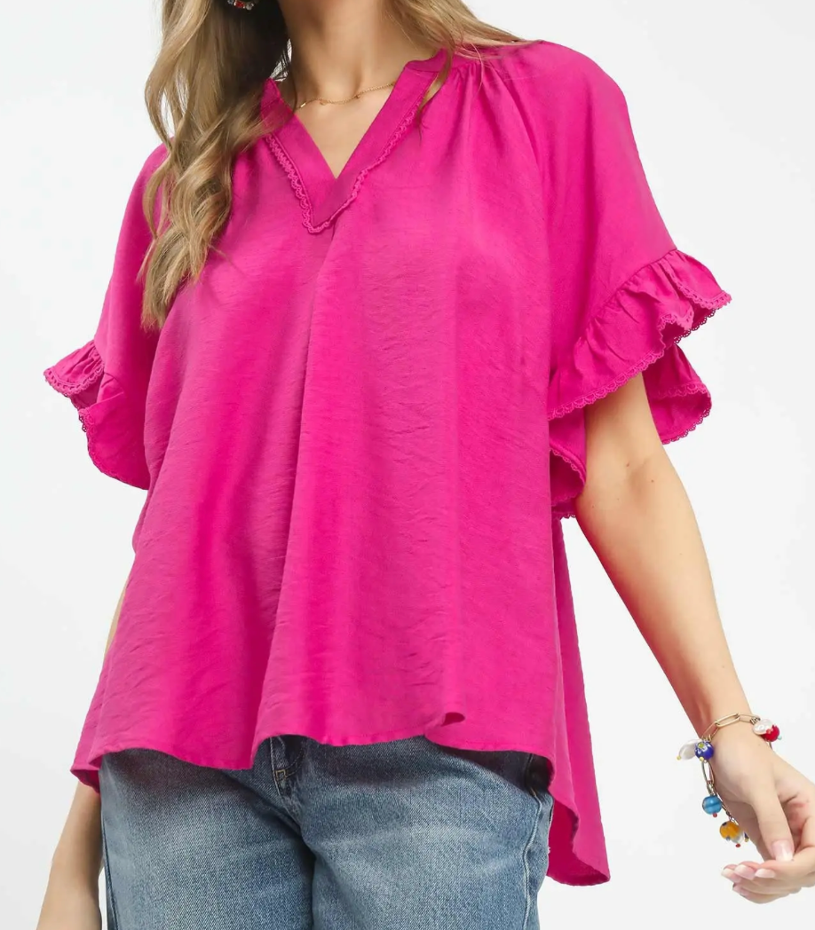 Southern Charm Ruffle Top