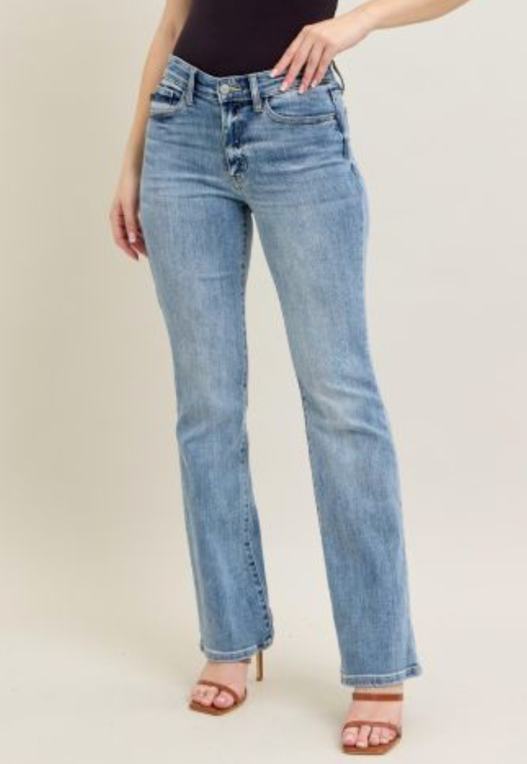 Blue Ridge Mid Rise Bootcut Jeans
