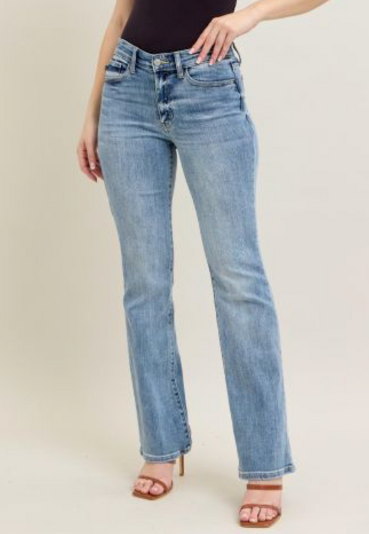 Blue Ridge Mid Rise Bootcut Jeans