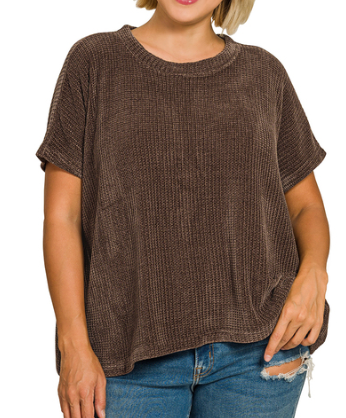 Autumn Harbor Waffle Sweater