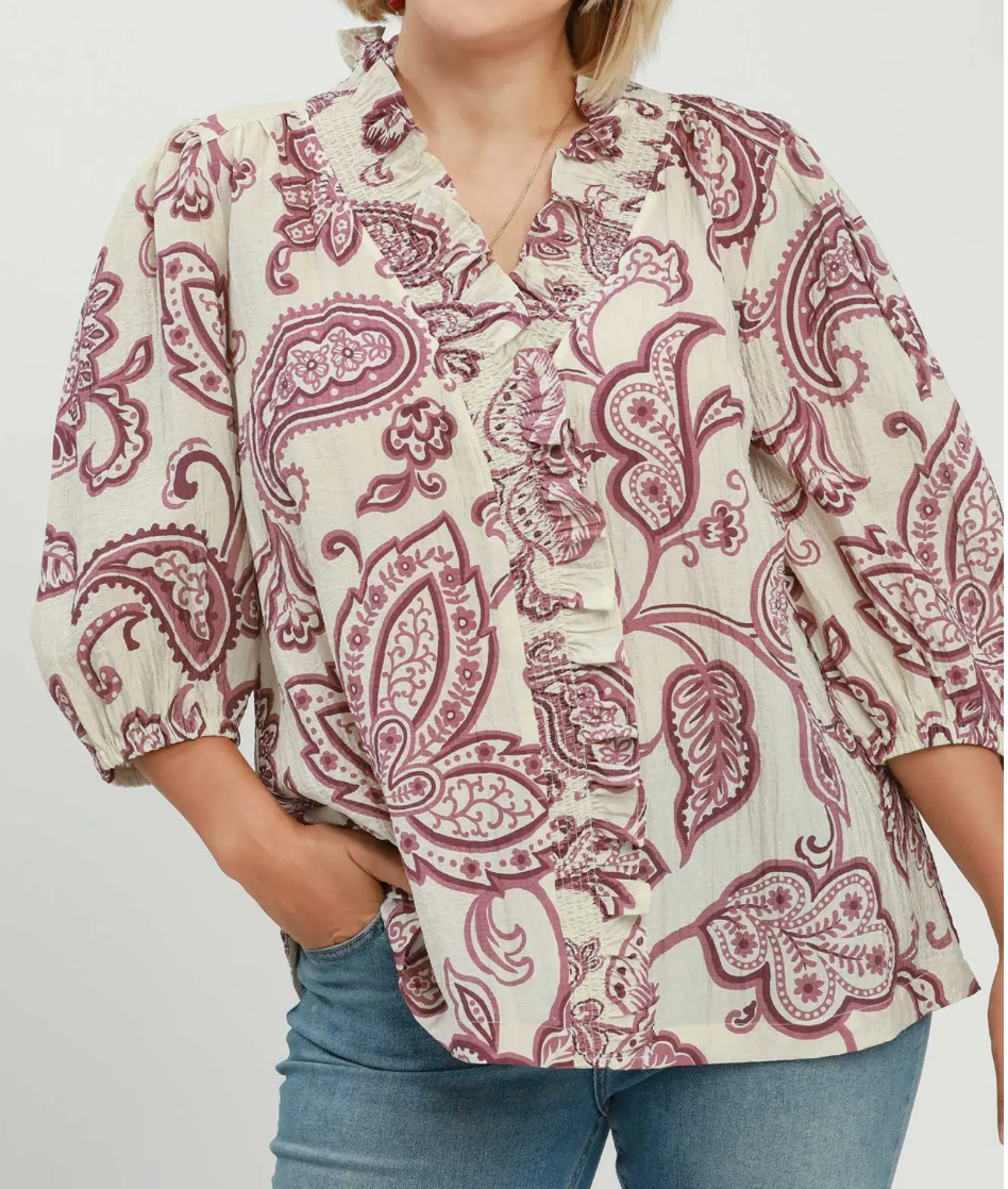 Harvest Paisley Blouse