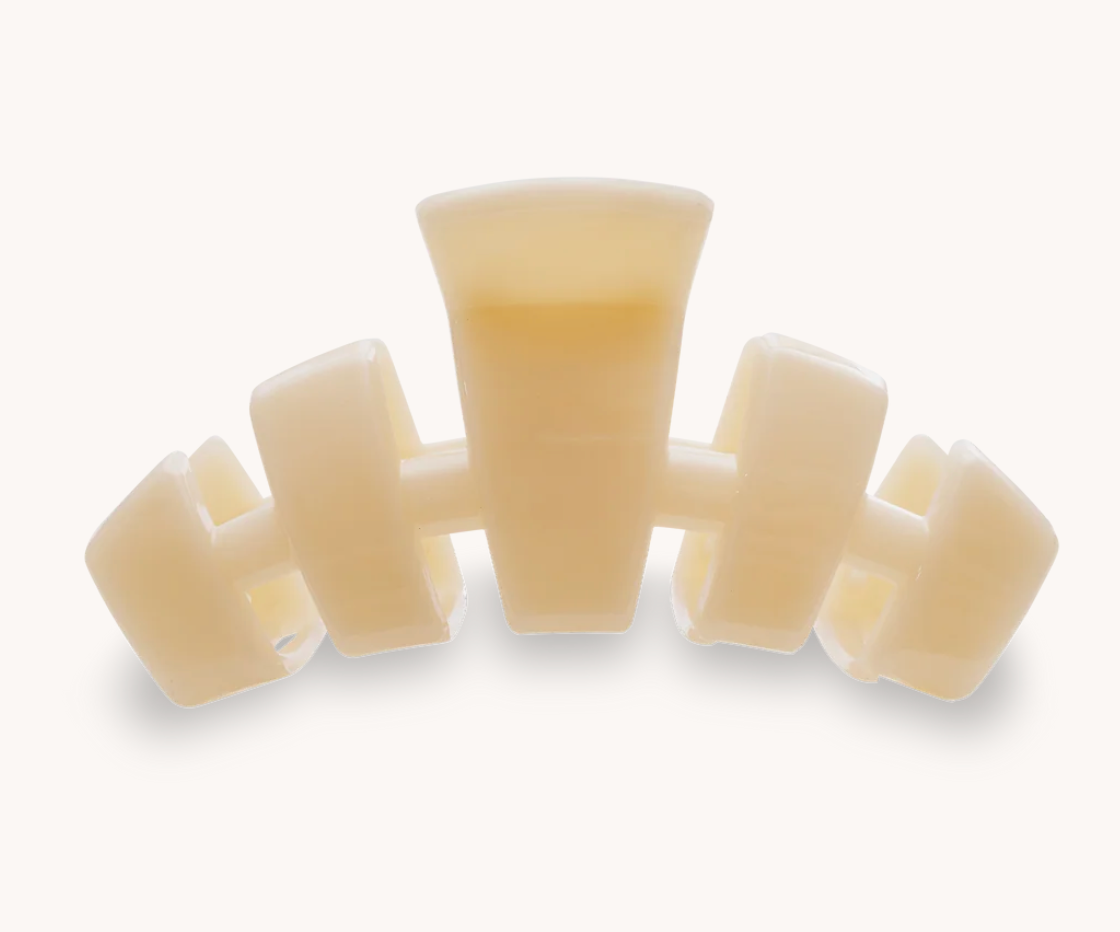 Classic Almond Beige Medium Claw Clip