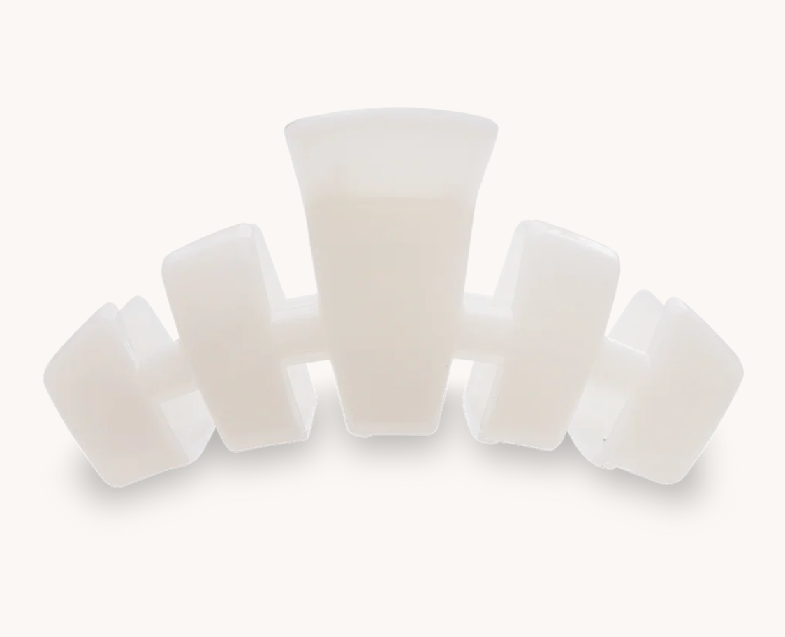 Classic Coconut White Medium Claw Clip