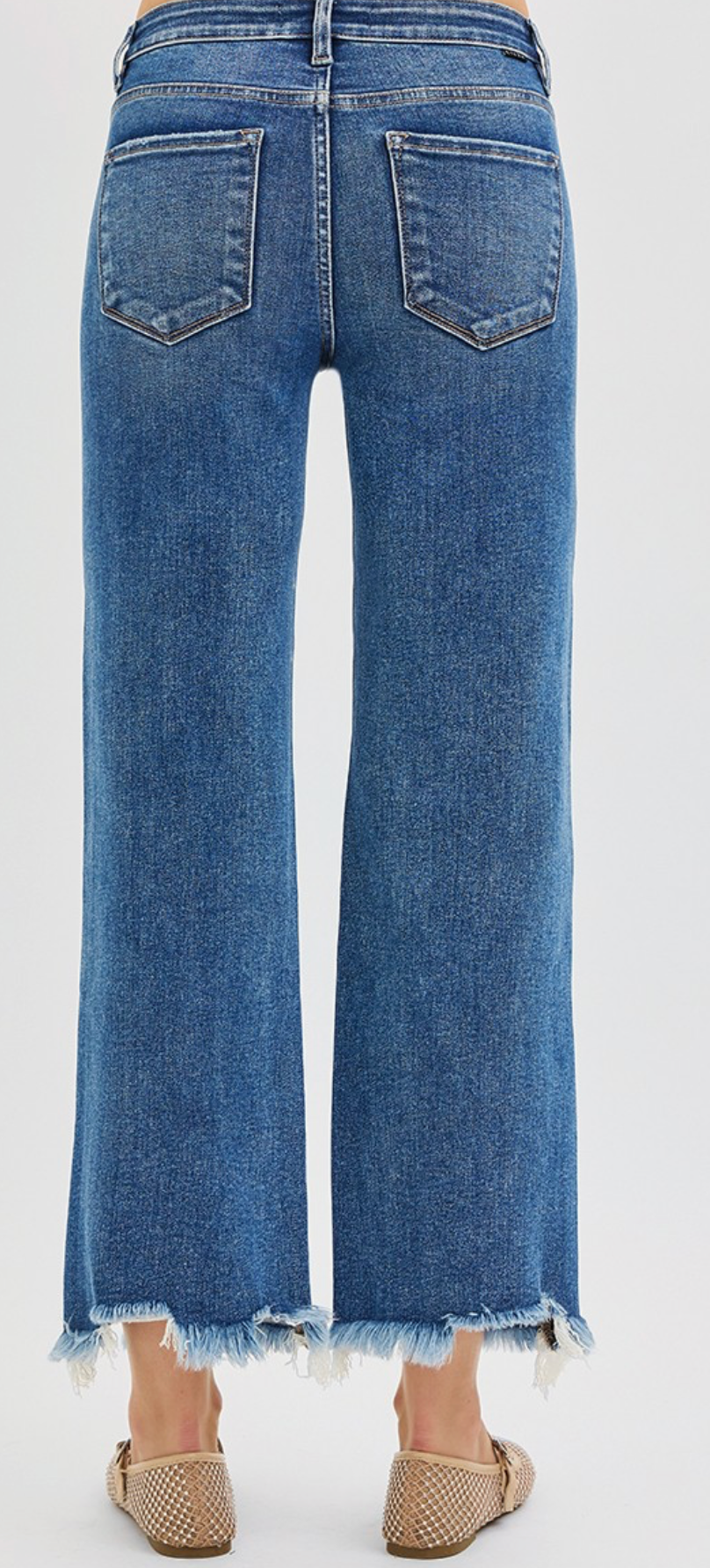 Frayed & Free Risen Crop Jeans
