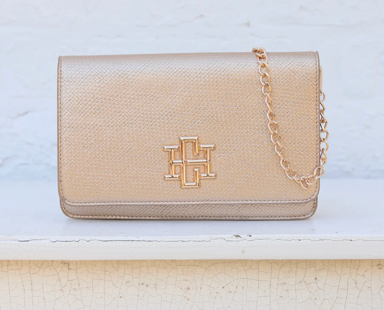Downtown Convertible Clutch, Gold