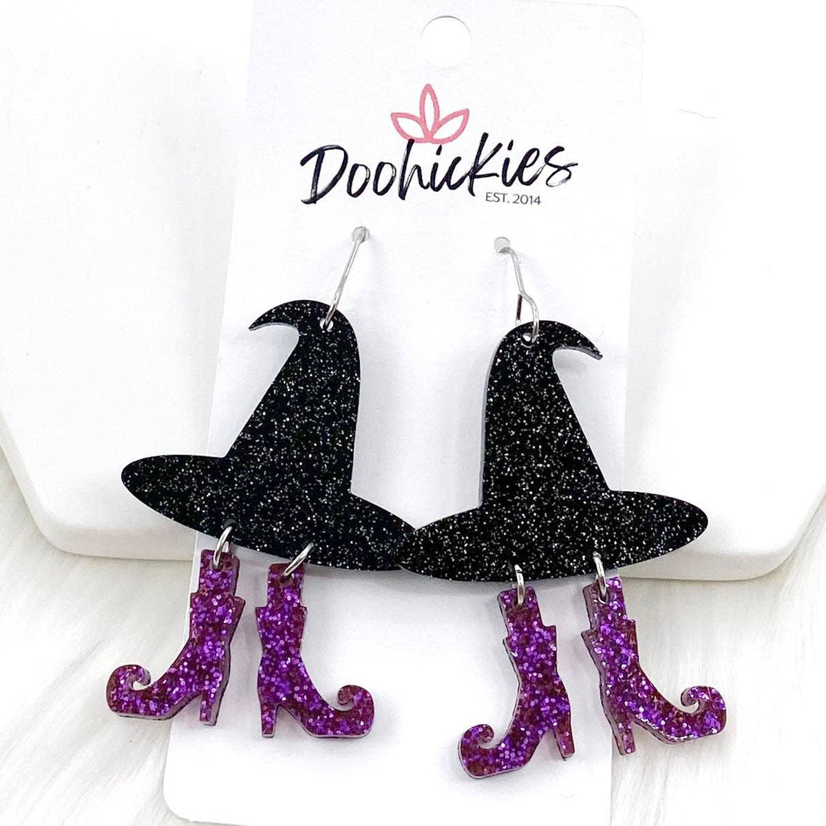 Witchy Acrylics Halloween Earrings
