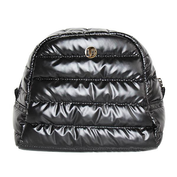 Cosmetic Puffer Makeup Travel Bag Black