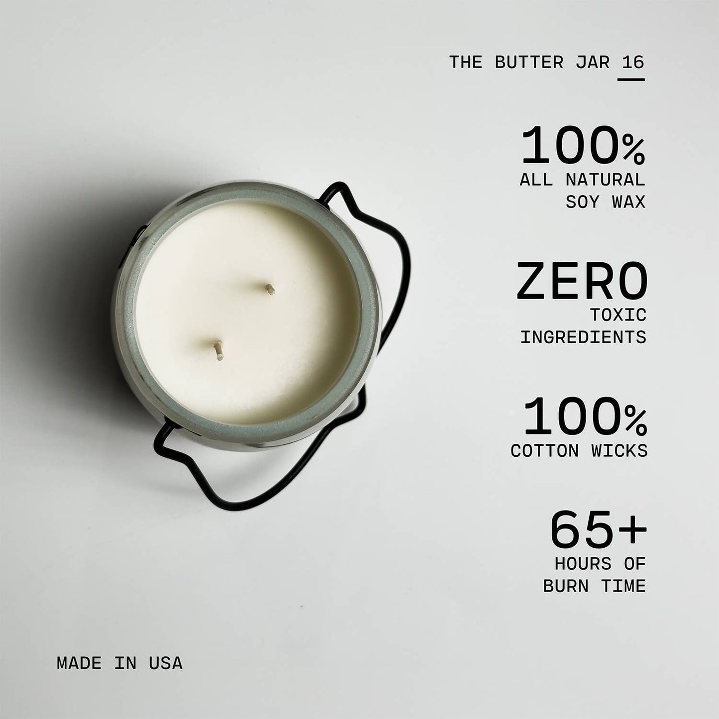 16 oz Butter Jar Candle: Caramel Apple