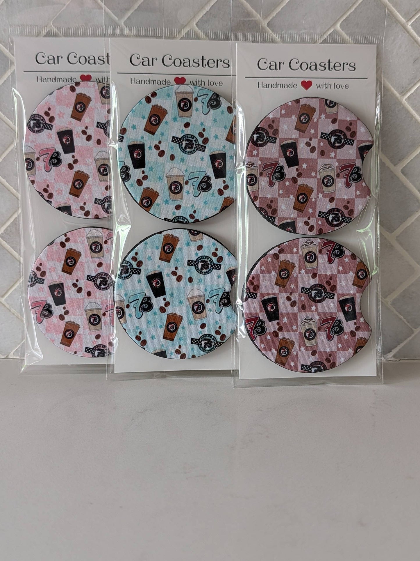 Brew Coffee Inspired Car Coasters