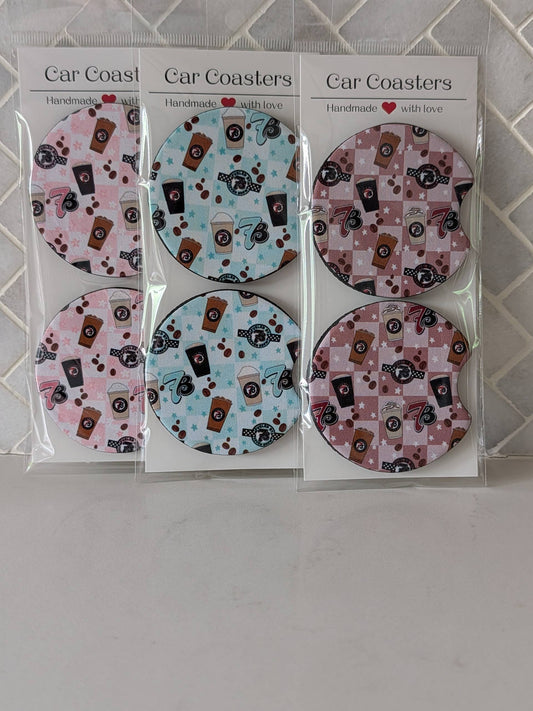 Brew Coffee Inspired Car Coasters