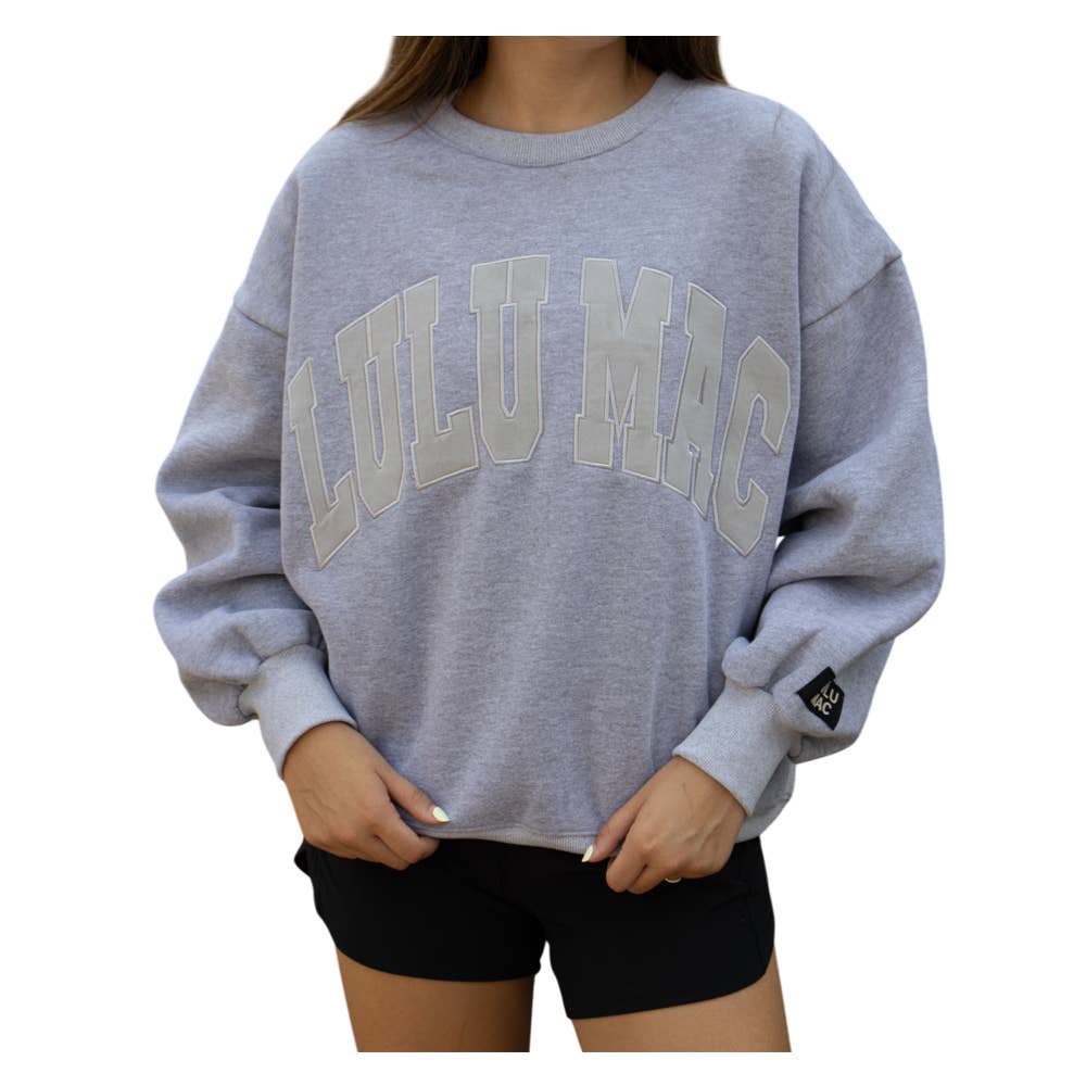 Lulu Mac Sweatshirt Grey on Grey