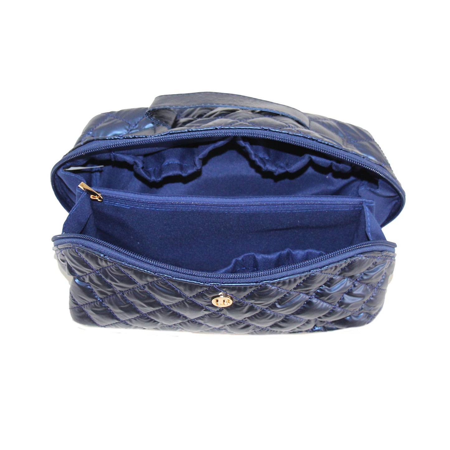 Cosmetic Diamond Makeup Bag GlamZip Sapphire