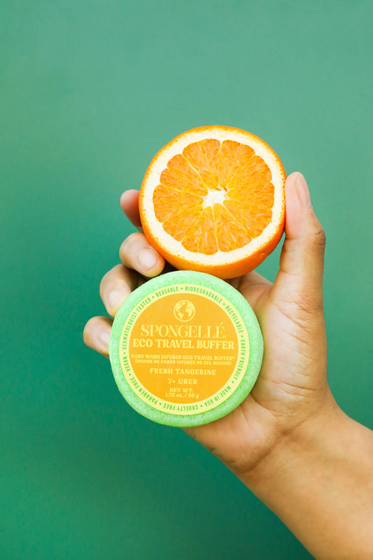 Fresh Tangerine Eco Travel Buffer | Spa Gifts | Clean