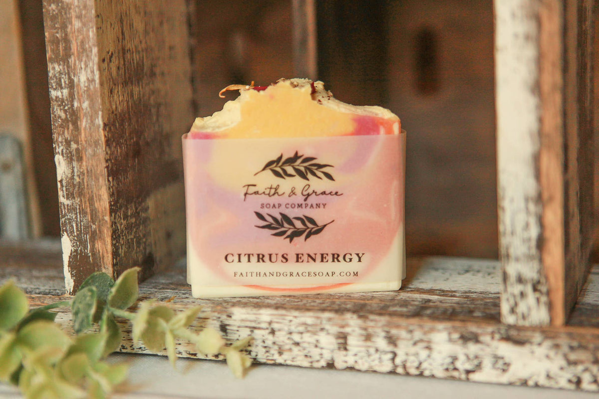 Citrus Energy Cold Process Bar Soap, 4.5 oz.