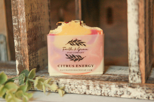Citrus Energy Cold Process Bar Soap, 4.5 oz.