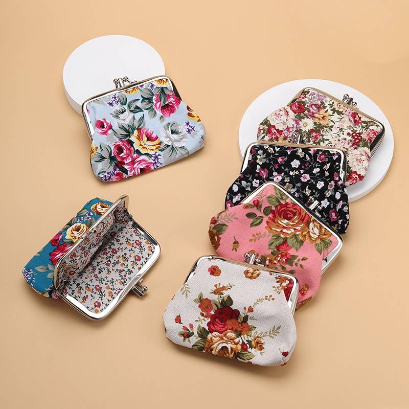 The Vintage Bloom Coin Purse