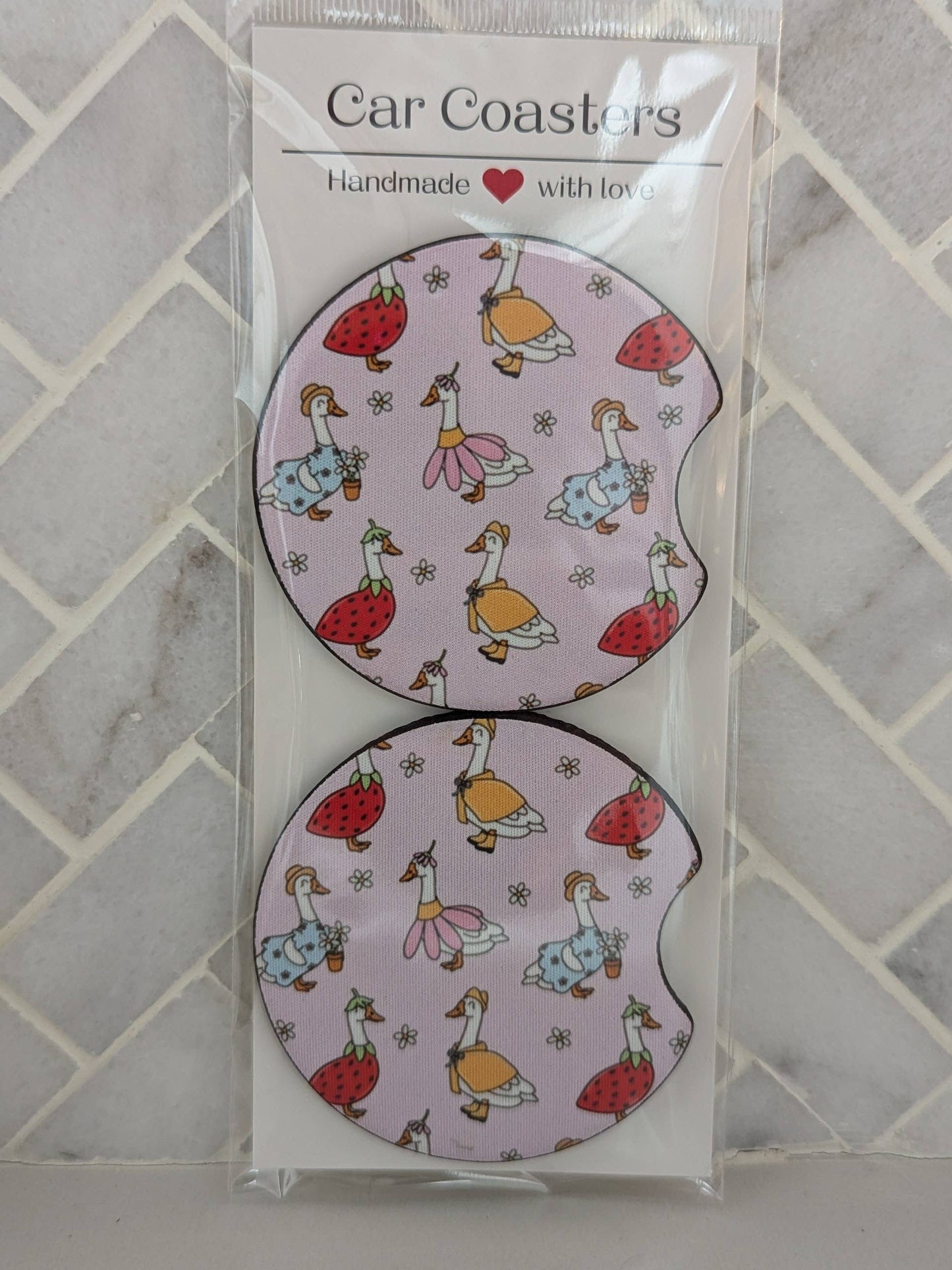 Silly Goose Car Coasters
