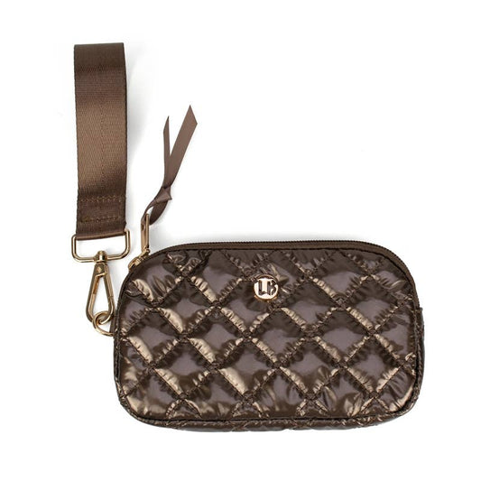 Jennifer Wristlet Wallet – Cappuchino Phone & Zip Pouch