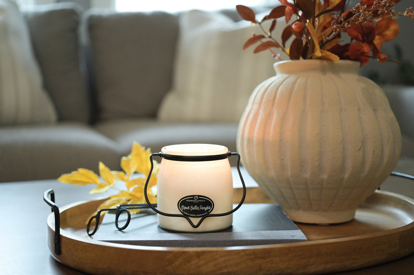16 oz Butter Jar Candle: Brown Butter Pumpkin