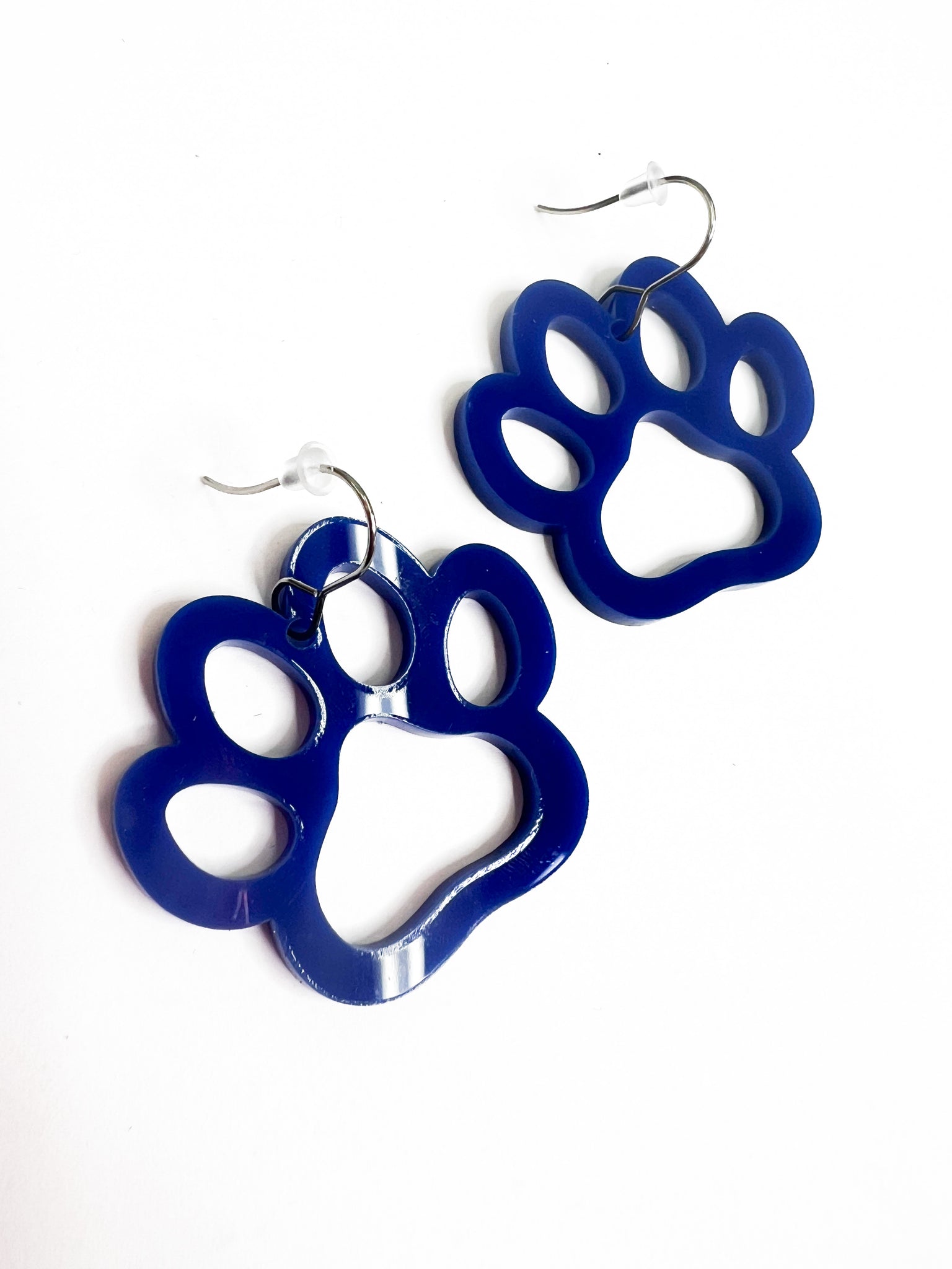 Acrylic Cutout Paws-Spirit Earrings