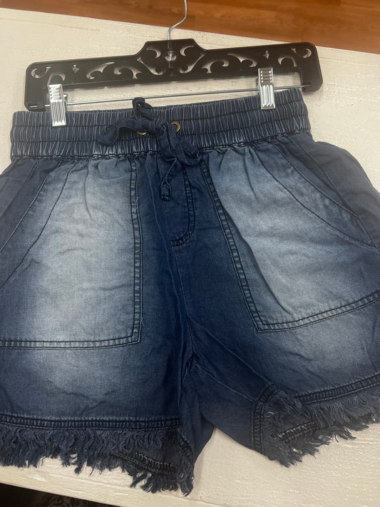 Skip The Day Shorts, Dark Denim