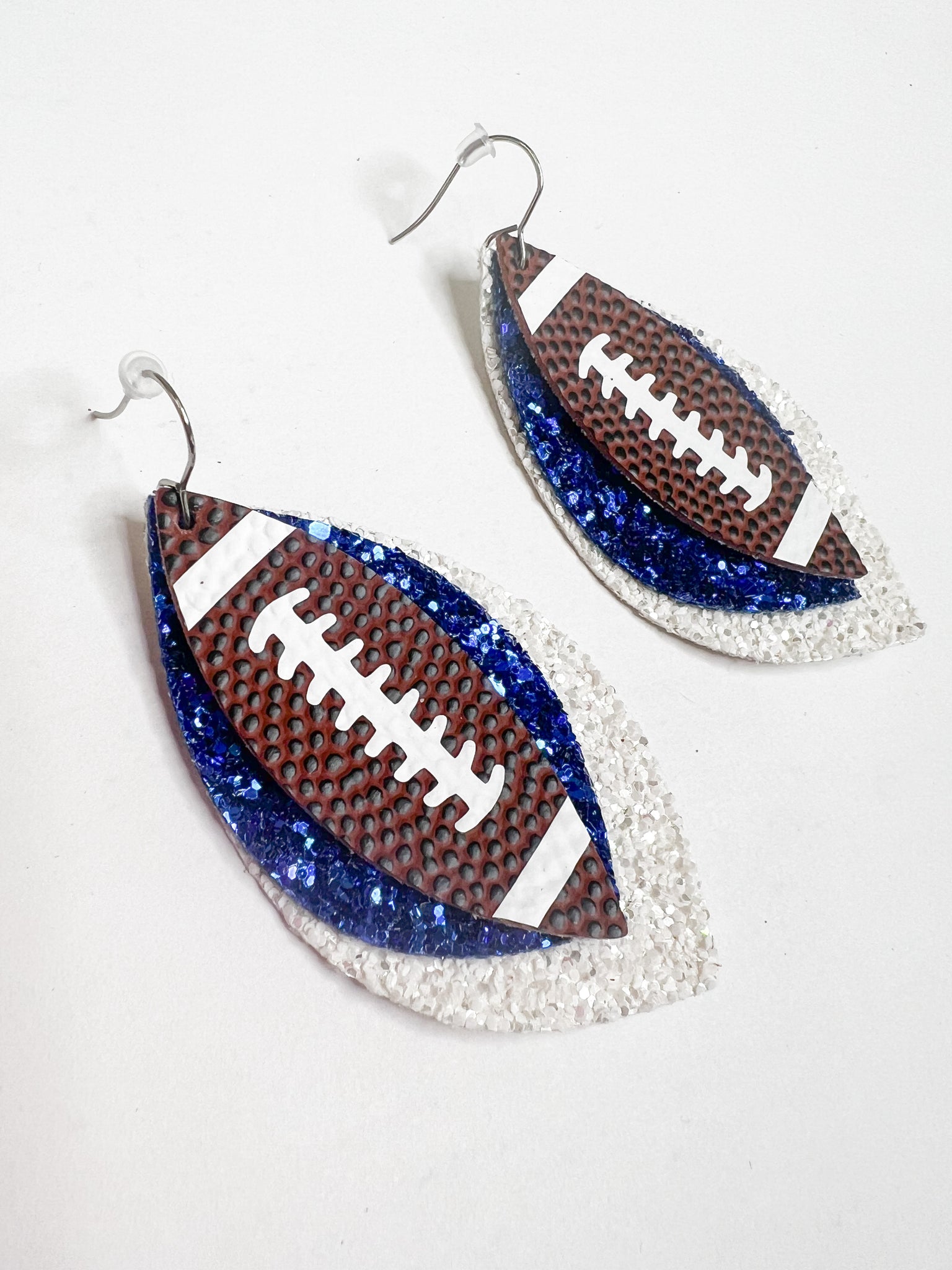 Custom Spirit Football Layer Earrings