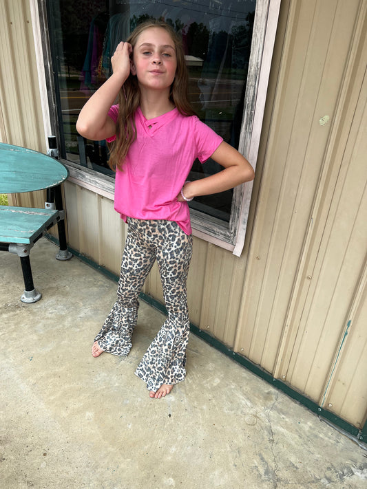 Girls V-Neck Basic, Pink