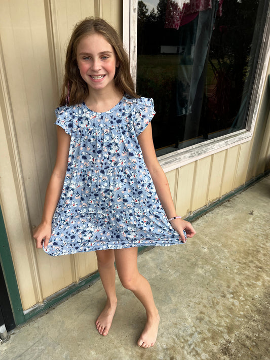Fluttering Through The Fields Girls Dress