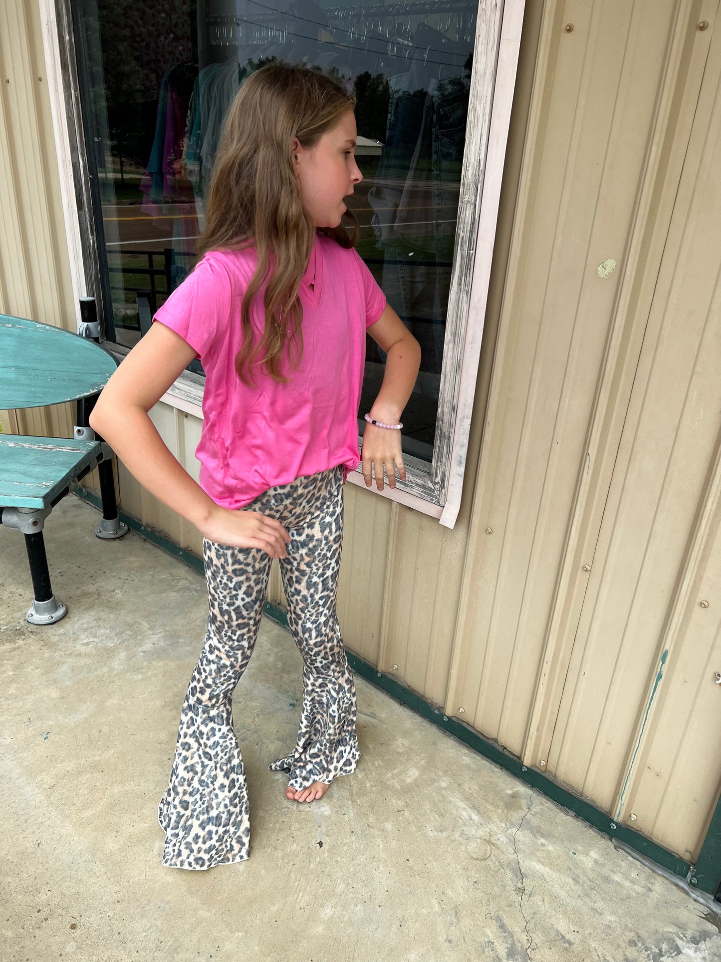 Girls V-Neck Basic, Pink