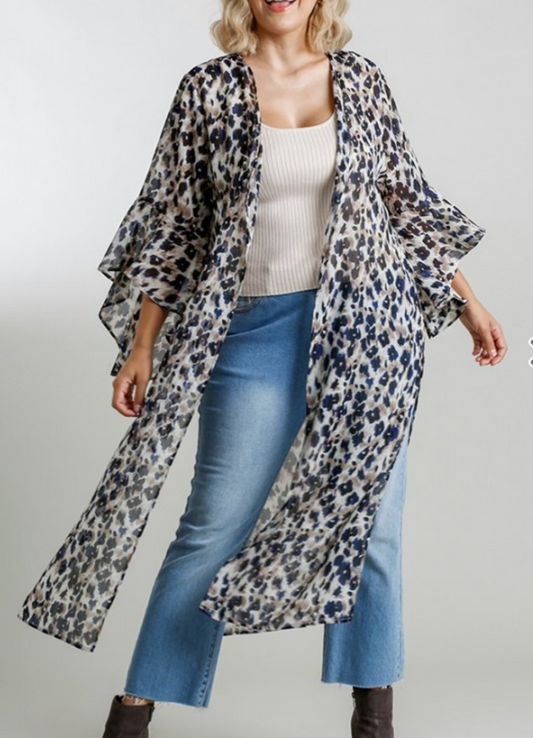 Late Night Talks Kimono, Navy