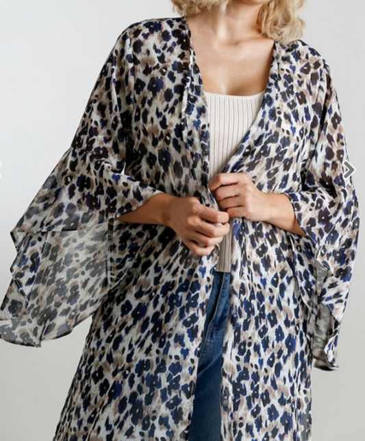 Late Night Talks Kimono, Navy
