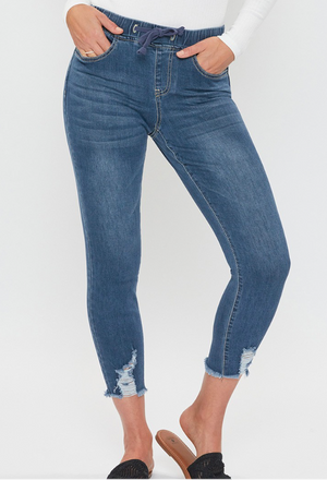 Ankle Jogger Jeans, Vintage Medium Wash