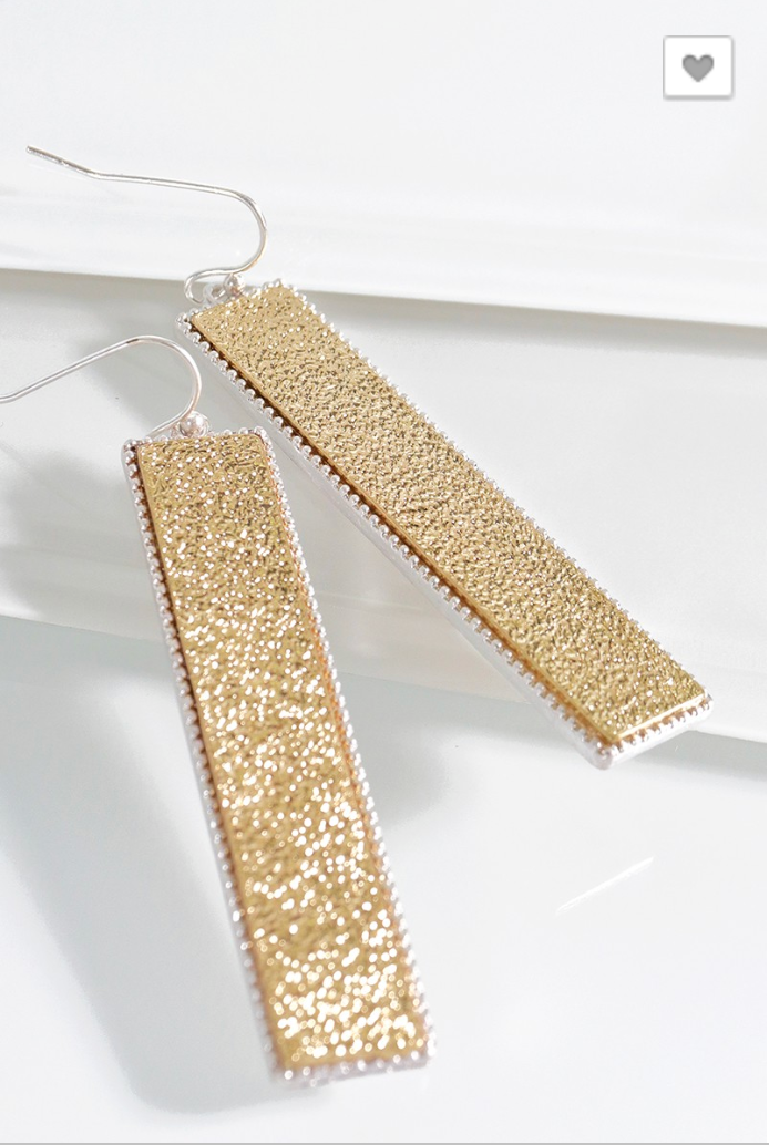 Textured Bar Earrings