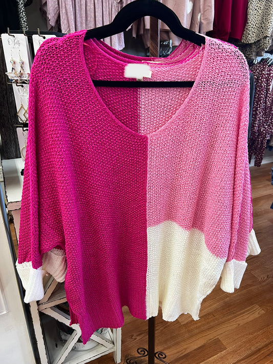 Sweetheart Sweater, Pink