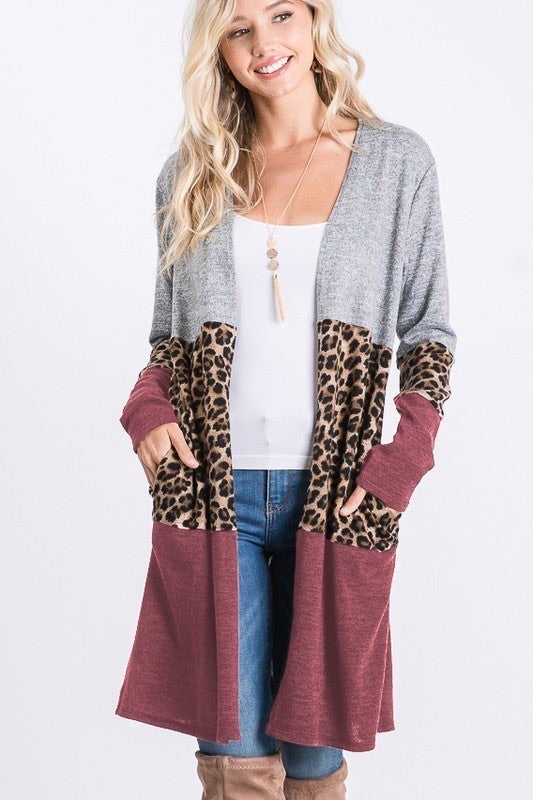 Leopard cardi