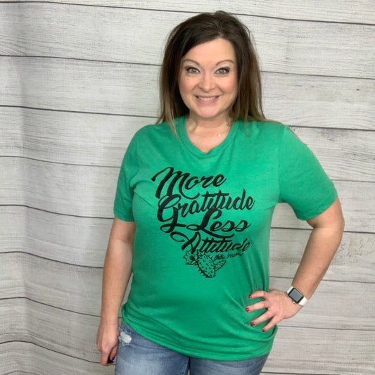 More gratitude less attitude