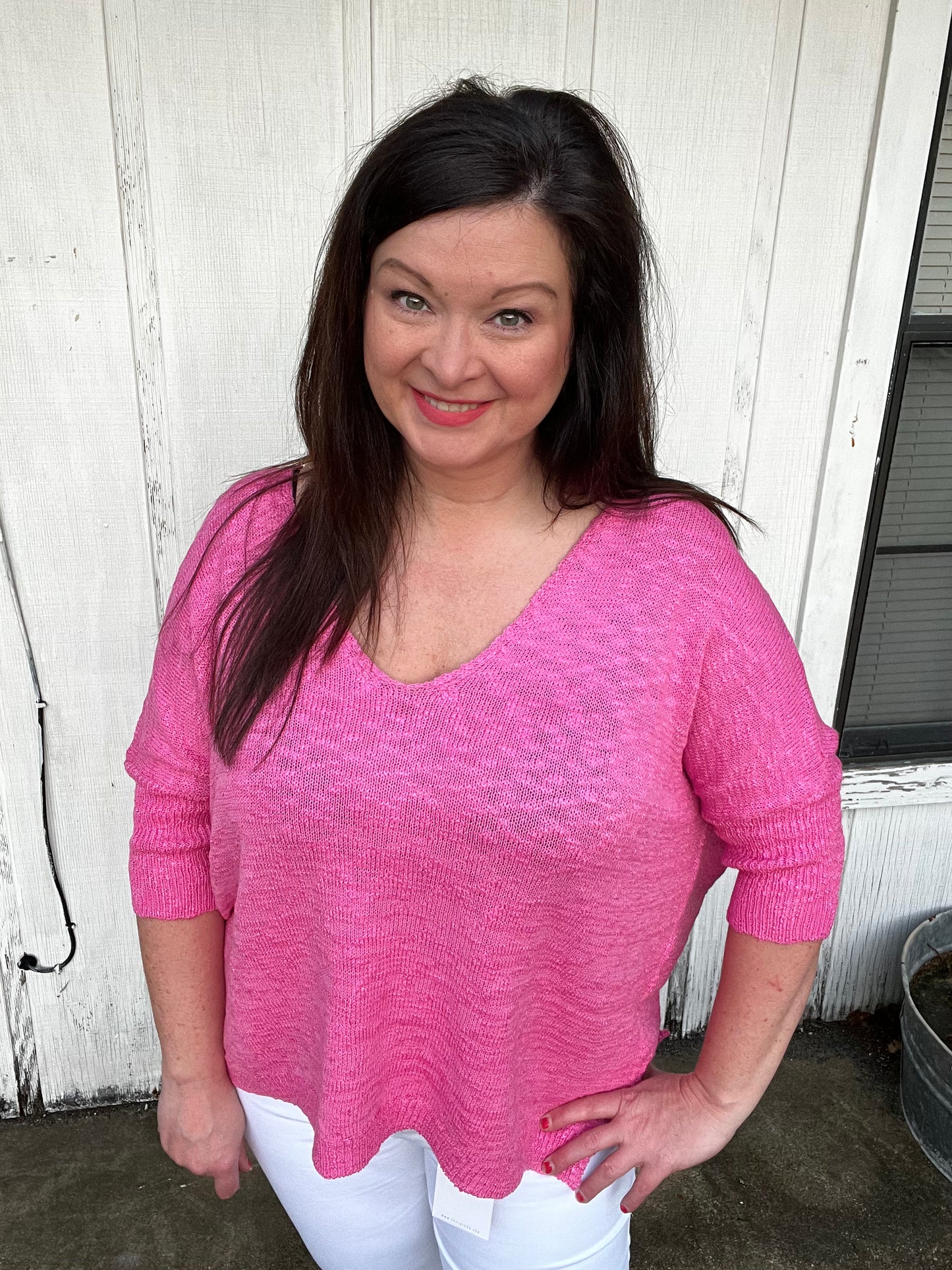 Magically Perfect Sweater, Candy Pink *3XL only* ~FINAL SALE~