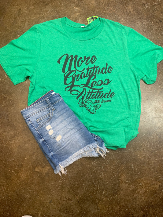 More gratitude less attitude