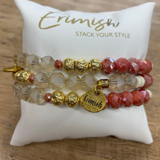 Erimish Single coral and clear