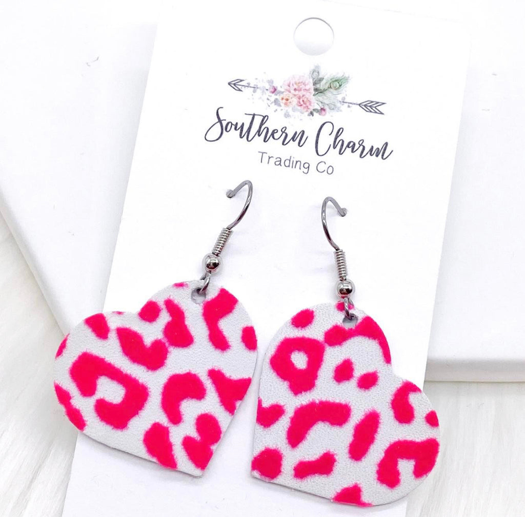 Raised Valentine Leopard Hearts